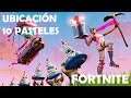 UBICACION EXACTA CON VIDEO DE LOS 10 PASTELES | Fortnite Battle Royale