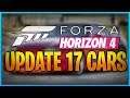 FORZA HORIZON 4 UPDATE 17! CONFIRMED CARS