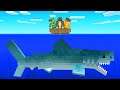 We Hunted A MEGALODON SHARK in Minecraft!