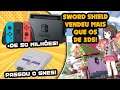 Agora é oficial: SWITCH passa as vendas do SNES e Pokémon Sword Shield passa jogos do 3DS