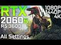 ARK: Survival Evolved | RTX 2060 Super + Ryzen 5 3600 | All Settings | 1080p 1440p 4K