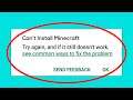 How To Fix Can't Install Minecraft Error On Google Play Store Android & Ios