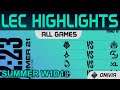 LEC Highlights Week1 Day1 LEC Summer 2021 All Games By Onivia