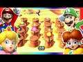 Mario Party 10 - Fruit Scoot Scurry - Peach vs Mario vs Luigi vs Daisy