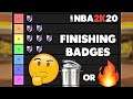 RANKING ALL THE FINISHING BADGES IN TIERS ON NBA 2K20!
