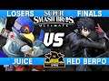 Smash Ultimate Tournament Losers Finals - Juice (Falco) vs red berpo (Joker) - CNB 205