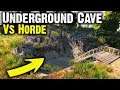 7 Days To Die - Massive Underground Cave Vs Day 441 Blood Moon Horde