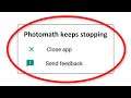 How To Fix Photomath App Keeps Stopping Error Android & Ios - Fix Photomath App Not Open Problem