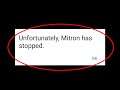 How To Fix Unfortunately Mitron has Stopped Error Android & Ios || Fix Mitron App Not Open Problem