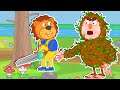 Lion Family Official Channel | Daddy and Woodsman | Cartoon for Kids