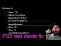 PS5 secret menu safe mode boot - ps5 rest mode fix