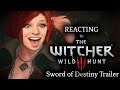 Reacting to the Witcher 3: Wild Hunt- Sword of Destiny Cinematic Trailer!