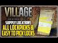 Resident Evil 8 Village All Lockpicks & Easy To Pick Locks