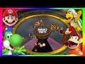 Super Mario Party Minigames #232 Hammer bro vs Yoshi vs Mario vs Diddy