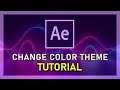 After Effects - How To Change Color Theme (Highlight Color)
