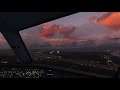Explore Philippines: Cockpit Airbus A320 • lands at Clark Airport Sunset • FS 2020