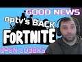 Fortnite OPTV Live Playing W/ Subs Come Join Open Lobbys