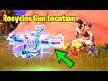 How to Find Recycler Gun Location in Fortnite! (Recycler Gun Review & Gameplay) Recycler Location