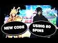 NEW CODE (30 SPINS!) + USING 80 OF MY SPINS in Shinobi Life 2
