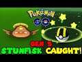 STUNFISK Caught in Pokemon GO - Tricky Pokémon Event