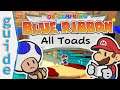 100% Hidden Toad Guide - Paper Mario: The Origami King: (Blue Ribbon Region)