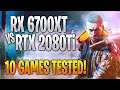 AMD RX 6700XT vs Nvidia RTX 2080 Ti | 10 Game Benchmark Test and Gameplay