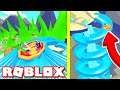 Buying EVERY POOL TOY to go down the BIGGEST WATER SLIDE in Roblox Adopt Me!