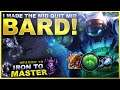 I MADE THE MID LANER QUIT MID AS BARD SUPPORT? - Iron to Master S10 | League of Legends