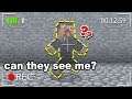 INVISIBLE inside this Minecraft base.. but something doesn't feel right..