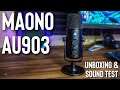 Maono AU 903 Microphone Unboxing & Sound Test