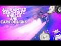 ALL PAINTED DEMON DISC WHEELS + CARS DESIGNS!! (Rocket League Unreleased Wheels + Car Designs)