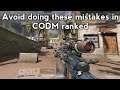 Avoid doing these mistakes in cod mobile ranked