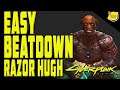 Beat Razor Hugh The Easy Way Using This Exploit! Cyberpunk 2077 Beat the Brat Final Fight Gameplay
