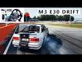 Drifting a Stock BMW M3 E30! - Steering Wheel + Pedal Gameplay | Assetto Corsa