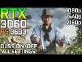 Red Dead Redemption 2 DLSS Test | RTX 3060 | DLSS ON vs OFF Test All Settings |1080p - 1440p - 2160p