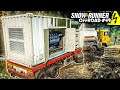 SNOWRUNNER #49: Brückenbau: GENERATOR einschalten zur Stahlproduktion | OFFROAD Simulation
