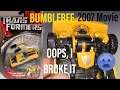 Transformers 2007 movie Bumblebee Unboxing | Oops! I broke it