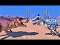 【UEBS】T-rex(2000) vs Robot t-rex(1000) | Ultimate Epic Battle Simulator