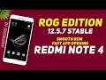 AbhiX ROG Edition 12.5.7 Stable For Redmi Note 4 | Android 10 | Bugs & Features | Smooth Rom