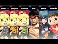 [Amiibo] Cerberus, Nottabelle, and Fluffie vs. Ryu, Byleth, and Villager