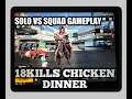 BGMI iPad Pro gameplay Solo vs squad 18kills chicken dinner || Using ADS &Gyroscope both sensitivity
