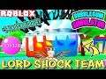 BLOWING 340k PER BUBBLE WITH OP LORD SHOCK TEAM BUBBLEGUM SIMULATOR (Roblox) - With PHMittens