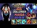 Challenger Kai'Sa ADC vs Ziggs - 챌린저 원딜 카이사 템트리 룬 돌풍 칼날비 カイ=サ Кай'Са 虚空之女 凱莎 - LOL KR 11.16