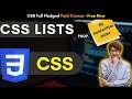 CSS 2021 Tutorial : CSS List Styles | #learncss #csstutorial