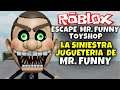 ¡ESCAPE DE LA SINIESTRA JUGUETERIA DE MR FUNNY! 😨 ROBLOX: Escape Mr Funny's ToyShop! (SCARY OBBY)
