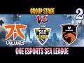 Fnatic vs TNC Game 2 | Bo2 | Group Stage One Esports SEA League | DOTA 2 LIVE