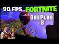 Fortnite 90FPS Gameplay test on Oneplus 8 | With FPS METER | 90hz Gaming | Handcam
