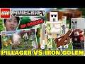 IRON GOLEM NGAMUKK!!! MEMBANTAI MARKAS PILLAGER! - Lego Minecraft 21159 The Pillager Outpost Review