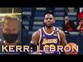 📺 Kerr on LeBron jumping Warriors’ pet plays; Lakers blitzing Stephen Curry; Dallas/Utah