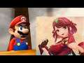 Mario reacts to the Pyra Smash Reveal